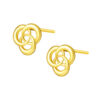 TOMEI Lusso Italia Tri-Rings Earrings, Yellow Gold 916