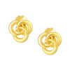 TOMEI Lusso Italia Tri-Rings Earrings, Yellow Gold 916