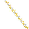 TOMEI Diamond Cut Collection Petally Bracelet, Yellow Gold 916