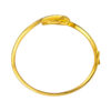 TOMEI Diamond Cut Collection U-shaped Art Bangle, Yellow Gold 916