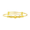 TOMEI Bead Bangle For Kid, Yellow Gold 916