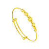 TOMEI Bead Bangle For Kid, Yellow Gold 916