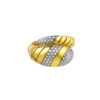TOMEI Diamond Cut Collection Elite Fasten Ring, Yellow Gold 916