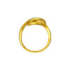 TOMEI Diamond Cut Collection U-shaped Art Ring, Yellow Gold 916
