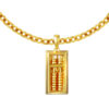 TOMEI Gold Bar Abacus Pendant, Yellow Gold 916