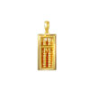 TOMEI Gold Bar Abacus Pendant, Yellow Gold 916