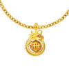 TOMEI Dragon Abacus Pendant, Yellow Gold 916
