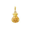 TOMEI Money Bag Abacus Pendant, Yellow Gold 916