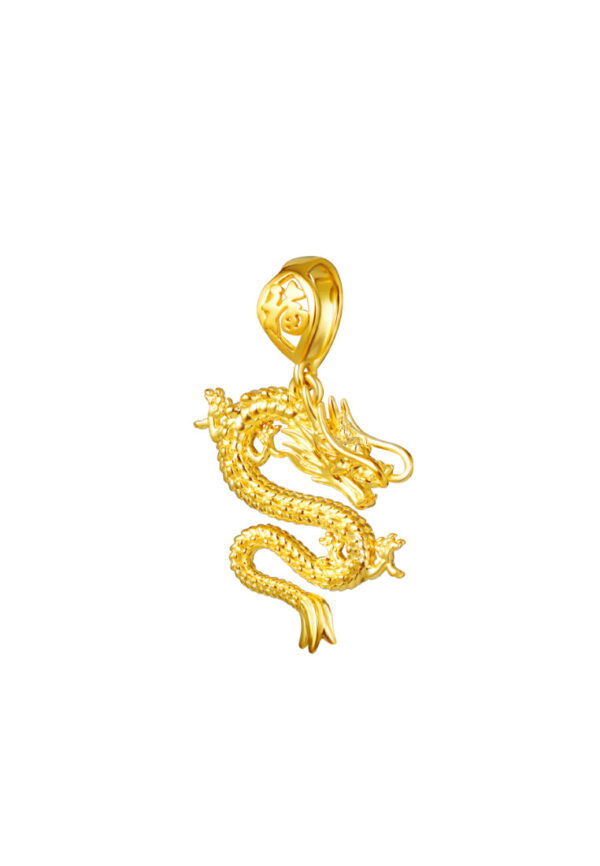 TOMEI Majestical Dragon Pendant, Yellow Gold 916