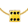 TOMEI Chomel Lucky Dice Charm, Yellow Gold 916