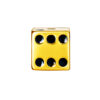 TOMEI Chomel Lucky Dice Charm, Yellow Gold 916