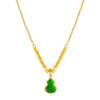 TOMEI Green Hulu Necklace, Yellow Gold 999 (5G)