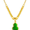 TOMEI Green Hulu Necklace, Yellow Gold 999 (5G)
