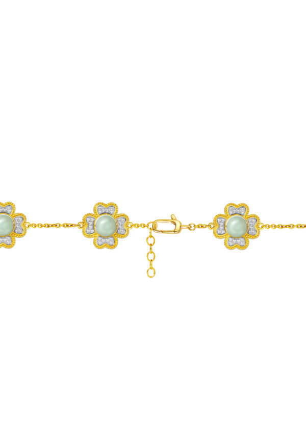 TOMEI Diamond Cut Collection Bracelet, Yellow Gold 916