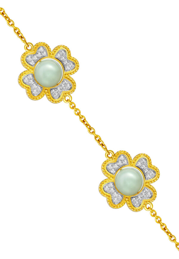 TOMEI Diamond Cut Collection Bracelet, Yellow Gold 916