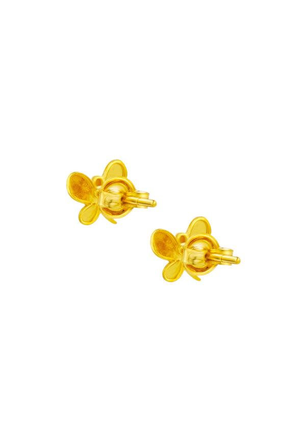 TOMEI Butterfly Earrings, Yellow Gold 916