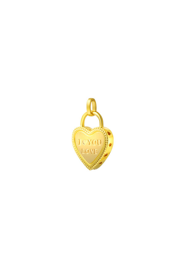TOMEI Lusso Italia I Love You Pendant, Yellow Gold 916