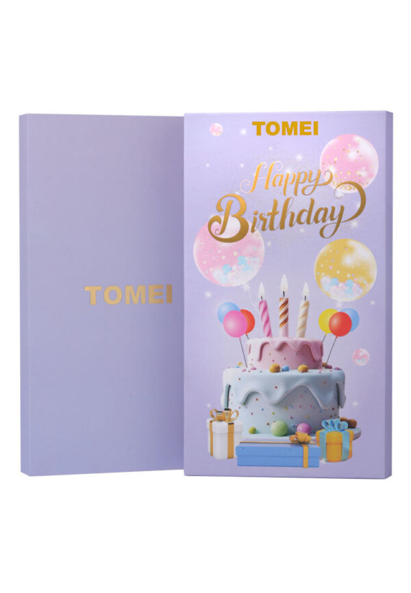 TOMEI Happy Birthday Gold Wafer 0.1G, Yellow Gold 9999