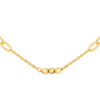 TOMEI Etched Bead Link Necklace, Yellow Gold 916