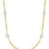 TOMEI Elongated Statement Bead Necklace, Yellow Gold 916