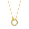 TOMEI Mother-Of-Pearl Circle Necklace, Yellow Gold 999 (5G)