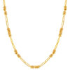 TOMEI Etched Quartet Chain Link Necklace, Yellow Gold 916