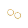 TOMEI Dual Tone Hoop Earrings, Yellow Gold 916