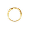 TOMEI Dual Finish Stacked Design Ring, Yellow Gold 916