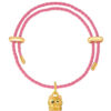 TOMEI Pink Ear Cat Charm, Yellow Gold 999 (5D)