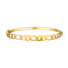 TOMEI Oval-Link Bangle, Yellow Gold 916