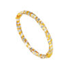 TOMEI Dual-Tone Twisted Bangle, Yellow Gold 916