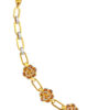 TOMEI Dual-Tone Blooming Flower Bracelet, Yellow Gold 916