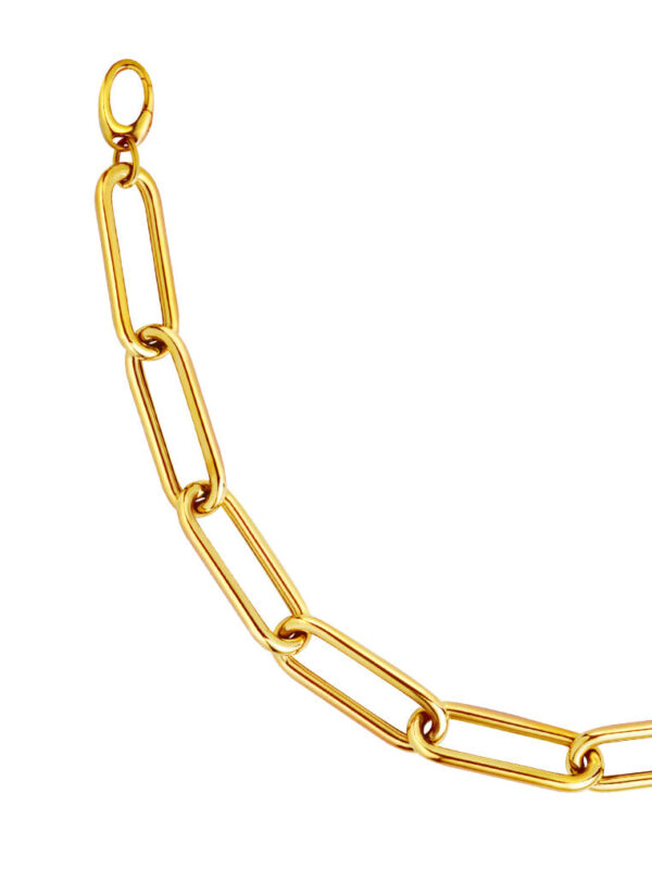 TOMEI Lusso Italia Bold Link Statement Bracelet, Yellow Gold 916