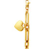 TOMEI Lusso Italia Solo Heart Chain Link Bracelet, Yellow Gold 916