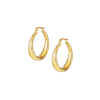 TOMEI Laser Cut Earrings, Yellow Gold 916