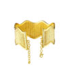 TOMEI Lusso Italia Wide Wave Bangle, Yellow Gold 916