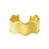 TOMEI Lusso Italia Wide Wave Bangle, Yellow Gold 916