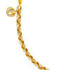 TOMEI Dual-Tone Twinkling Ball Bracelet, Yellow Gold 916