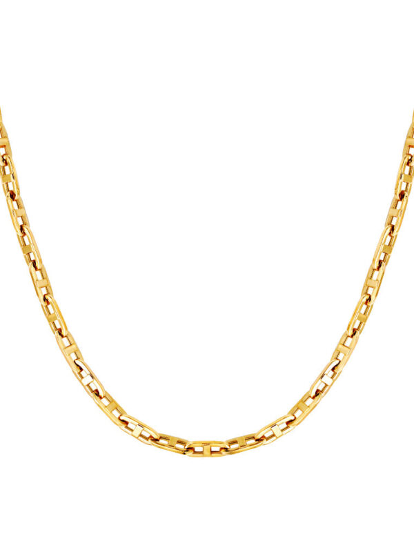 TOMEI Lusso Italia Split Link Chain Necklace, Yellow Gold 916