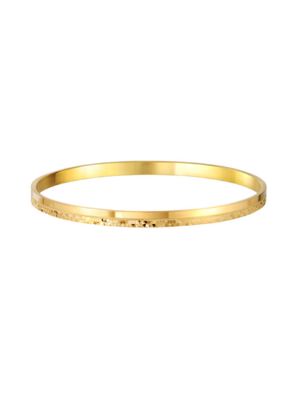 TOMEI Laser Bangle, Yellow Gold 999