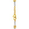 TOMEI Dual-Tone Hexagon Ball Bracelet, Yellow Gold 916