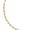 TOMEI Dual-Tone Hexagon Ball Bracelet, Yellow Gold 916