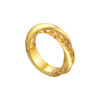 TOMEI Lusso Italia Entwined Filigree Leaf Ring, Yellow Gold 916