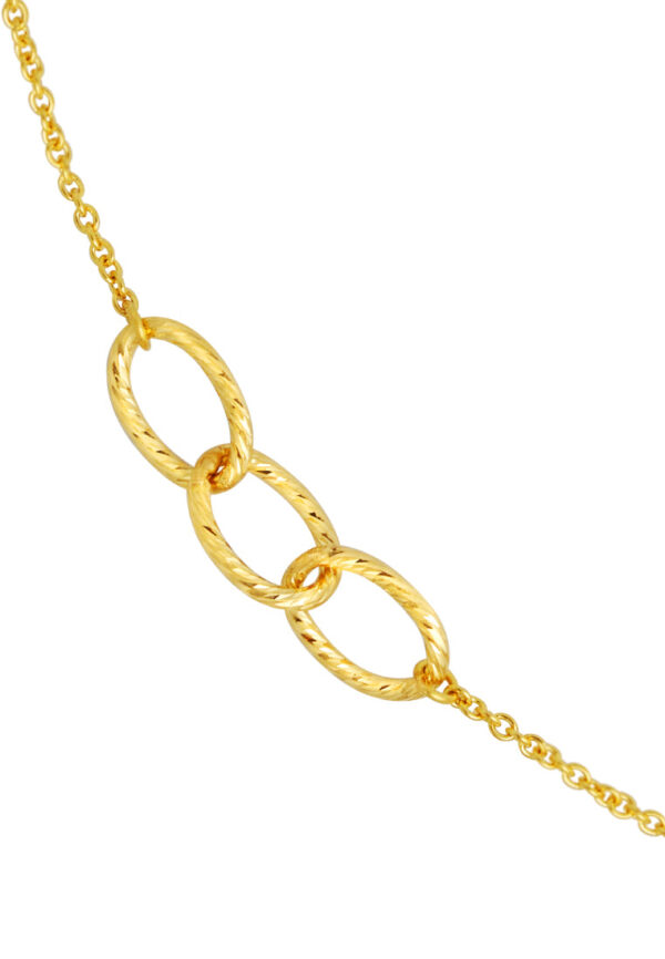 TOMEI Circle Loop Bracelet, Yellow Gold 916