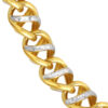 TOMEI Dual-Tone Spiral Bracelet, Yellow Gold 916