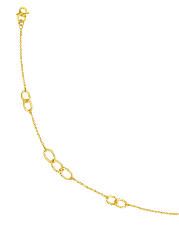 TOMEI Circle Loop Bracelet, Yellow Gold 916