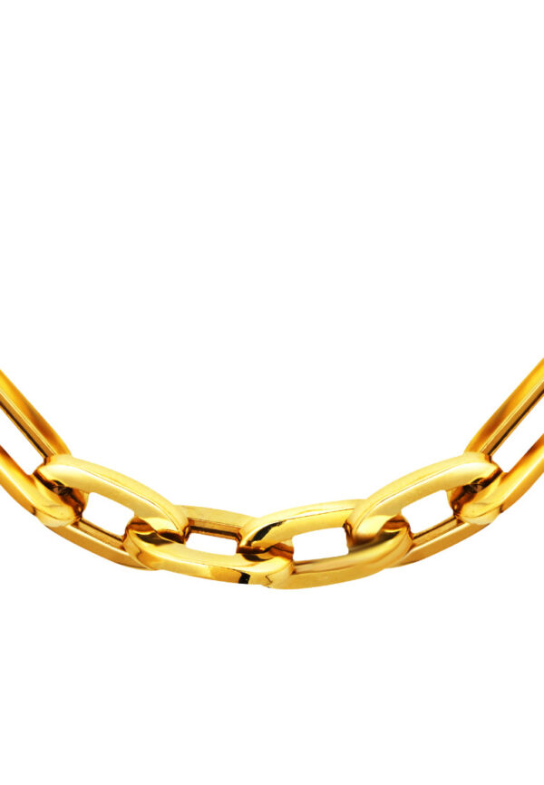 TOMEI Lusso Italia Long Linked Necklace, Yellow Gold 916