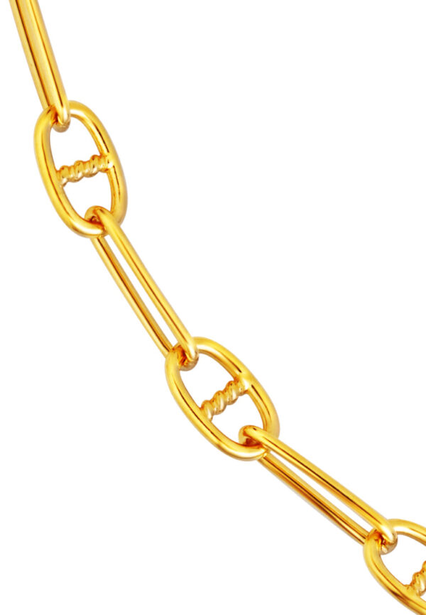 TOMEI Linked Chain Bracelet, Yellow Gold 916