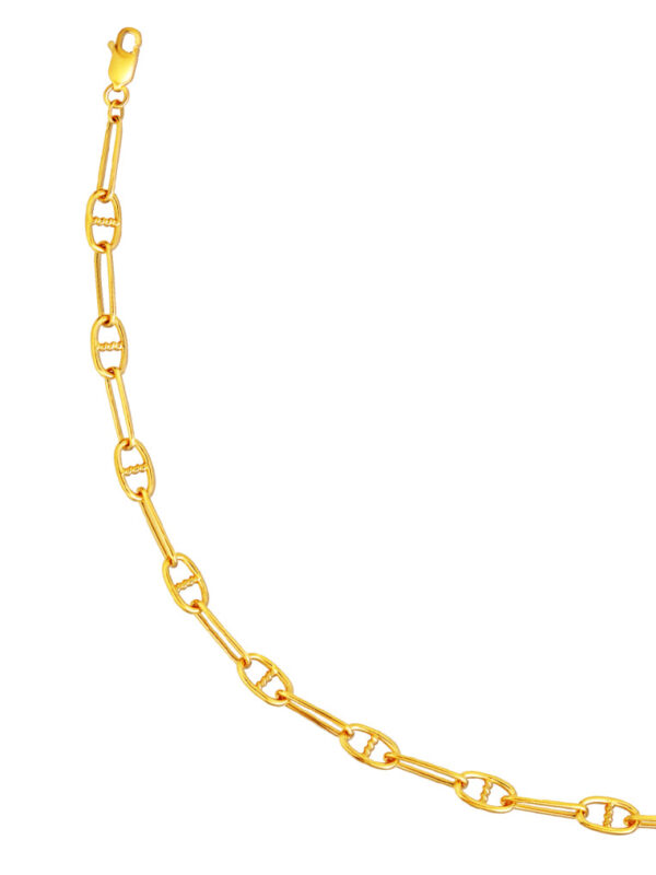 TOMEI Linked Chain Bracelet, Yellow Gold 916
