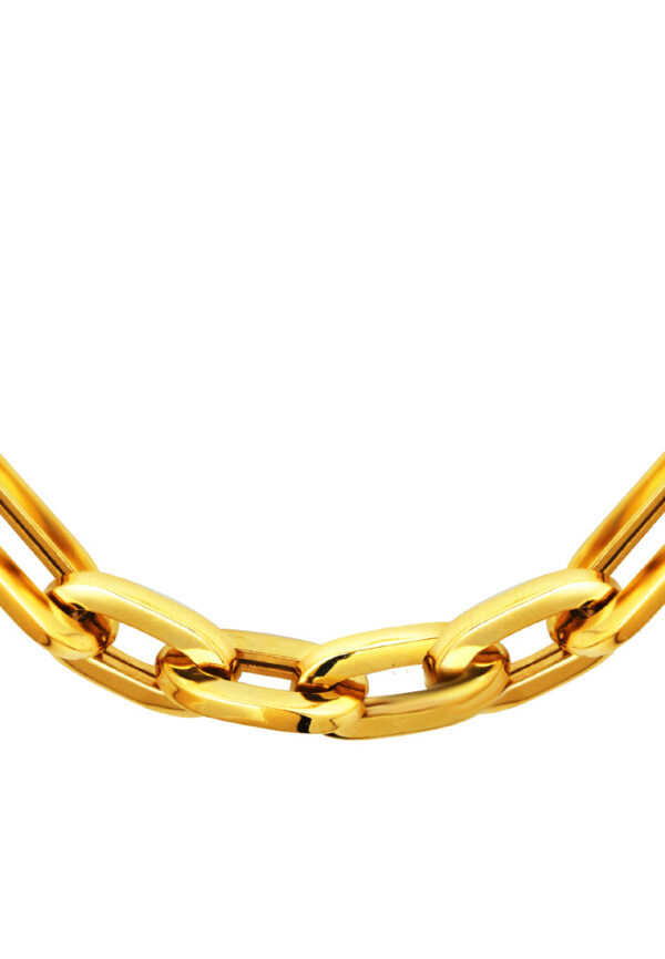 TOMEI Lusso Italia Linked Necklace, Yellow Gold 916